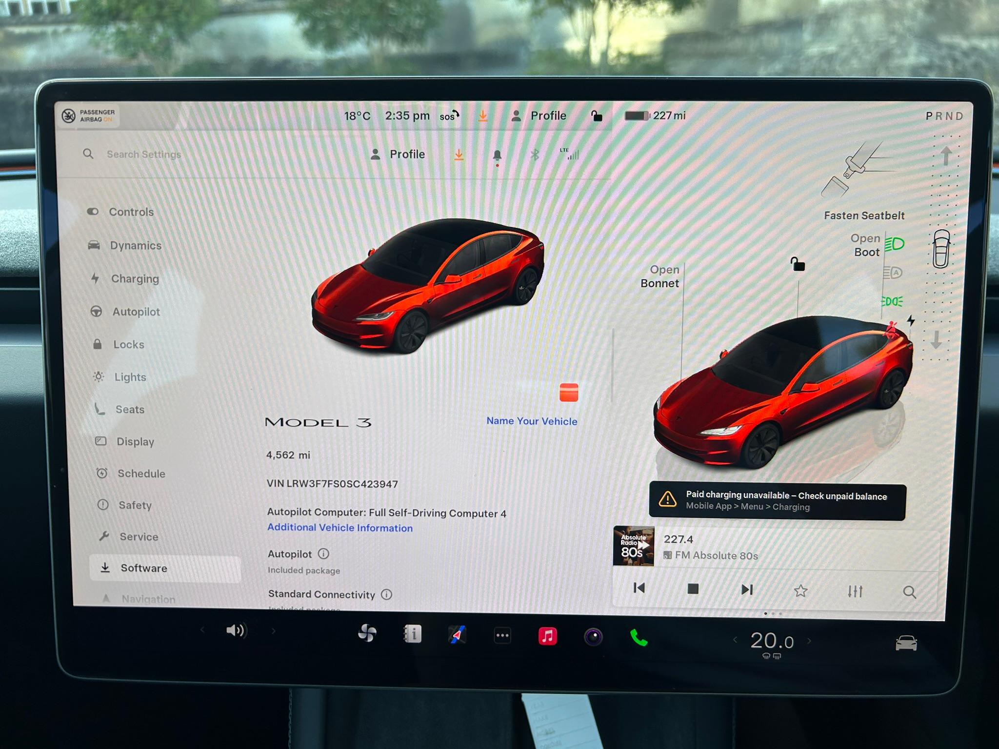 
								2025 TESLA Model 3 full									